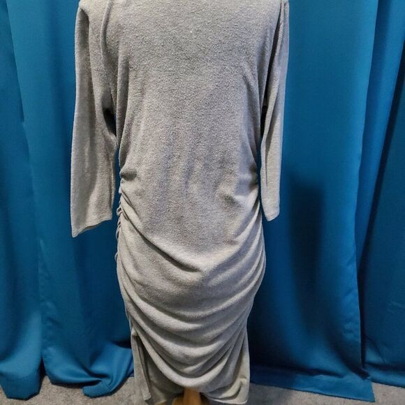INC Sexy lightweight Sweater dress w/gathered sides & matching Slip XL - Picture 4 of 10